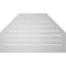Ekena Millwork Octagonal Top Surface Mount PVC Gable Vent w/ 2"W x 2"P Brickmould Sill Frame, 40"W x 24"H GVPOT40X2403SF - alternate 4